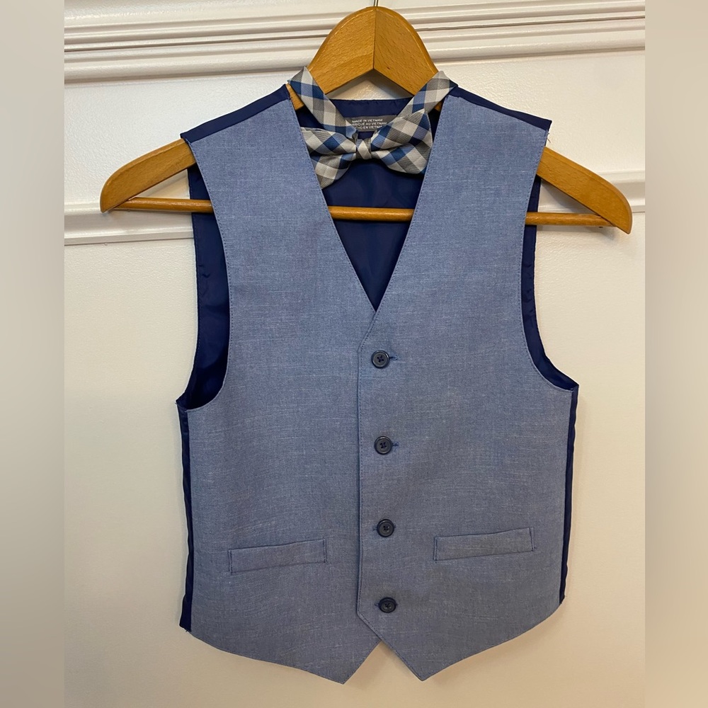 Kids Vest and Bow Tie